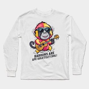 Baboons are cool apes! Long Sleeve T-Shirt